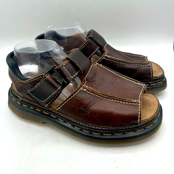 RARE Vintage Dr Martens Fisherman Sandals England
Brown Leather Chunky SZ 9 Y2K - Picture 13 of 15